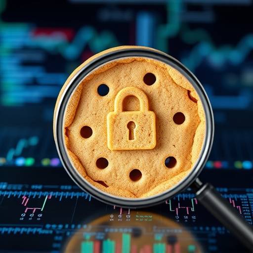 Banner que muestra una galleta (cookie) siendo rastreada con una lupa, simbolizando el seguimiento de la actividad en línea.