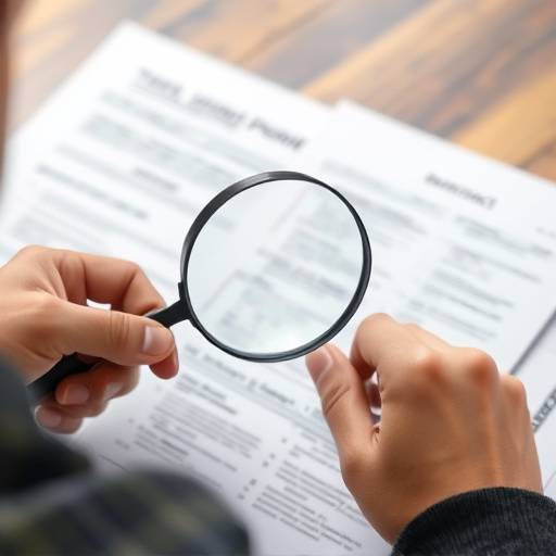 Persona revisando documentos con lupa, representando el derecho de acceso a la información